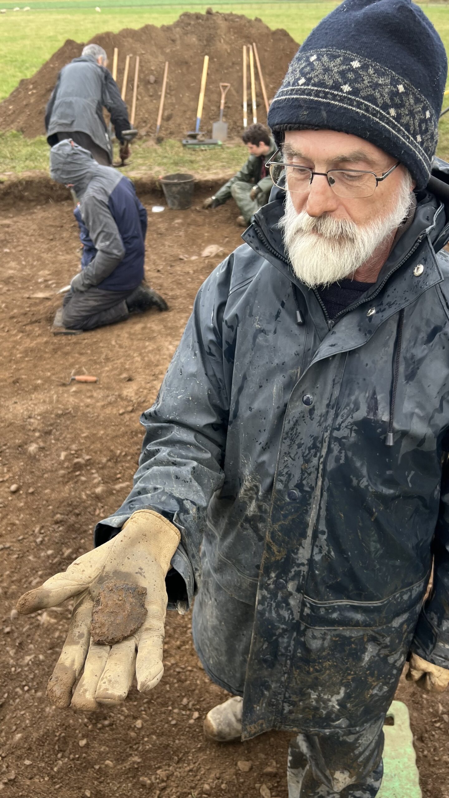 Lex with his pottery find