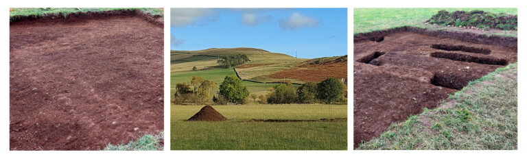 Collage of Day 1 to Day 5 Thirlestane Barrows Excavation featured